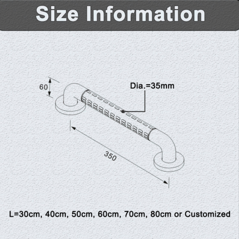 B BAGNO Safety Grab Bar – Model 8810