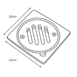 B BAGNO Premium Stainless Steel Floor Drains - FDB02 -FDB03