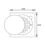 B BAGNO Premium Stainless Steel Floor Drains - FDB02 -FDB03