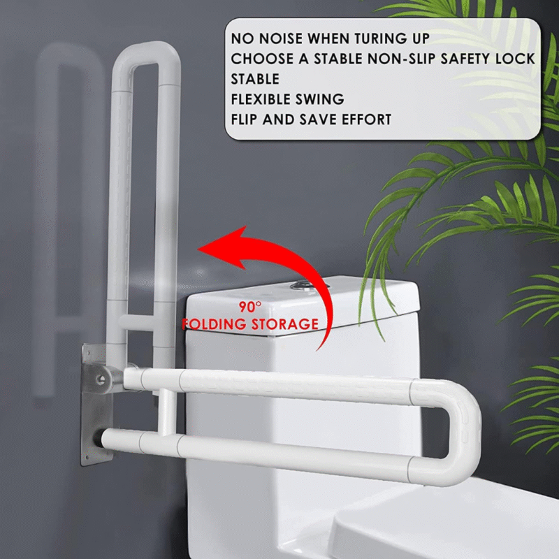 B BAGNO Premium Flip-Up Anti-Slip Grab Bar - 8865-3