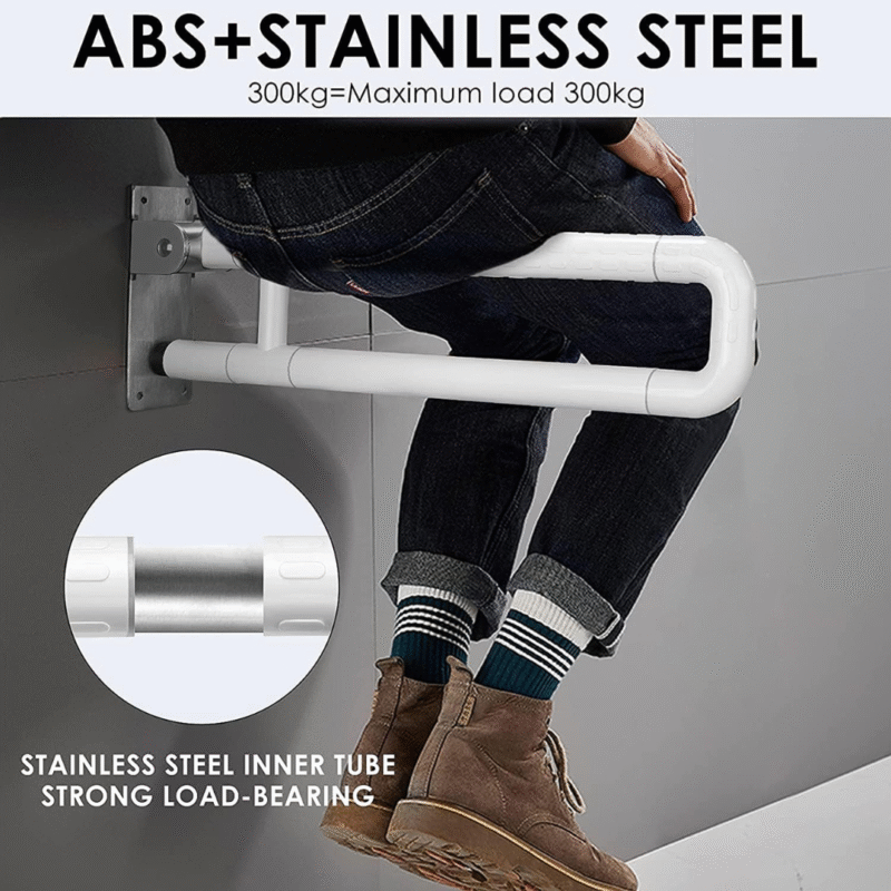 B BAGNO Premium Flip-Up Anti-Slip Grab Bar - 8865-3