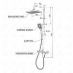B BAGNO Shower System - 7063-2