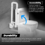B BAGNO Foldable Hydraulic Grab Bar - Model: 8881
