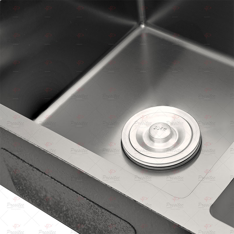 PRESITEC Premium Nano-Coated Stainless Steel Double Bowl Kitchen Sinks