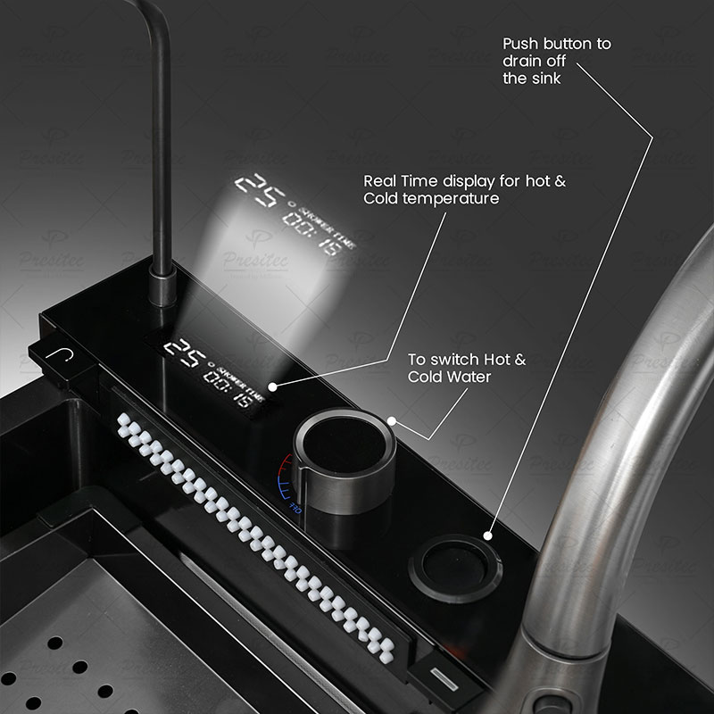 PRESITEC Multi-Function Smart Kitchen Sink - Piano Style - 7546