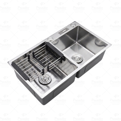 PRESITEC Premium Nano-Coated Stainless Steel Double Bowl Kitchen Sinks