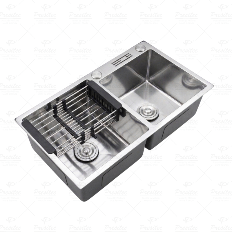 PRESITEC Premium Nano-Coated Stainless Steel Double Bowl Kitchen Sinks