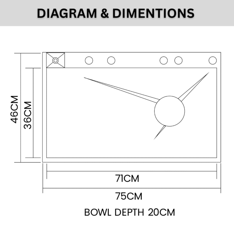 PRESITEC Multi-Function Smart Kitchen Sink - Piano Style - 7546