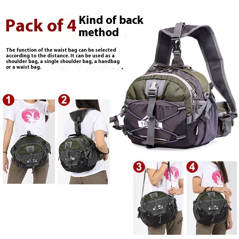 Outdoor Multi-functional Sports Waist Bag Crossbody Shoulder Handbag