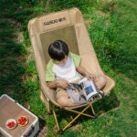 Adjustable 4-Position Reclining Camping Chair With Footrest, Breathable Honeycomb Mesh High Back Foldable Lawn Lounge Chair, Heavy Duty 240lbs Portable Beach Picnic Fishing Outdoor Fold Recliner Chair