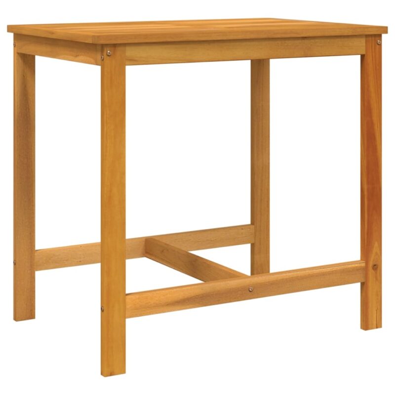3-piece balcony furniture set with cushions, solid acacia wood