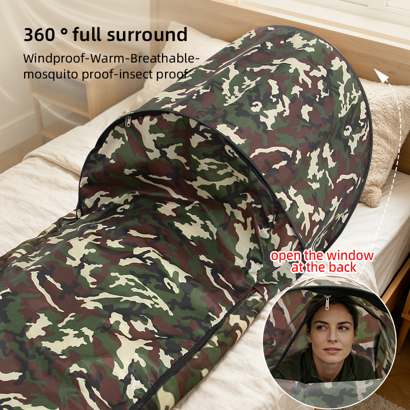 3D Sleeping Bag For One Or Two People Portable Lightweight, Mosquito-Proof And Dirt-Resistant Tent Sleeping Bag Cover For Outdoor Camping