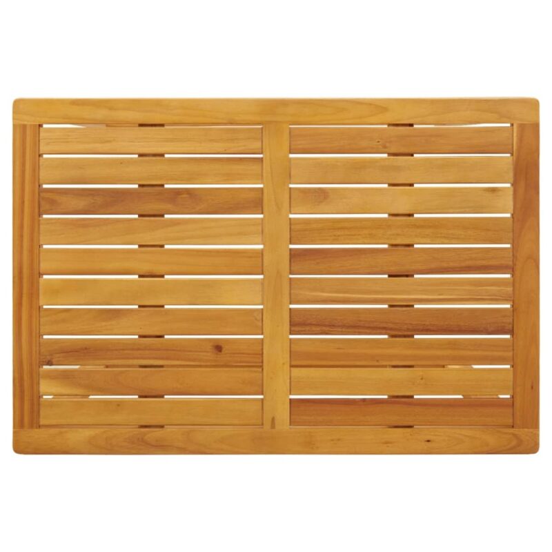 3-piece balcony furniture set with cushions, solid acacia wood