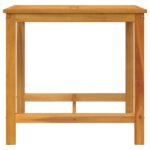3-piece balcony furniture set with cushions, solid acacia wood