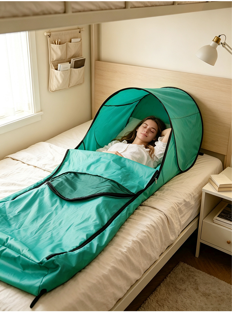 3D Sleeping Bag For One Or Two People Portable Lightweight, Mosquito-Proof And Dirt-Resistant Tent Sleeping Bag Cover For Outdoor Camping