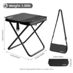 Portable Folding Camping Stool With Storage Bag, Lightweight Foldable Backpack Style Small Camp Chair, Heavy Duty Collapsible Mazar Stool For Camping Fishing Travel Hiking, 3 Colors Available