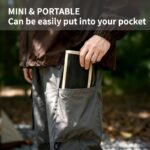 Portable Folding Camping Stool With Storage Bag, Lightweight Foldable Backpack Style Small Camp Chair, Heavy Duty Collapsible Mazar Stool For Camping Fishing Travel Hiking, 3 Colors Available