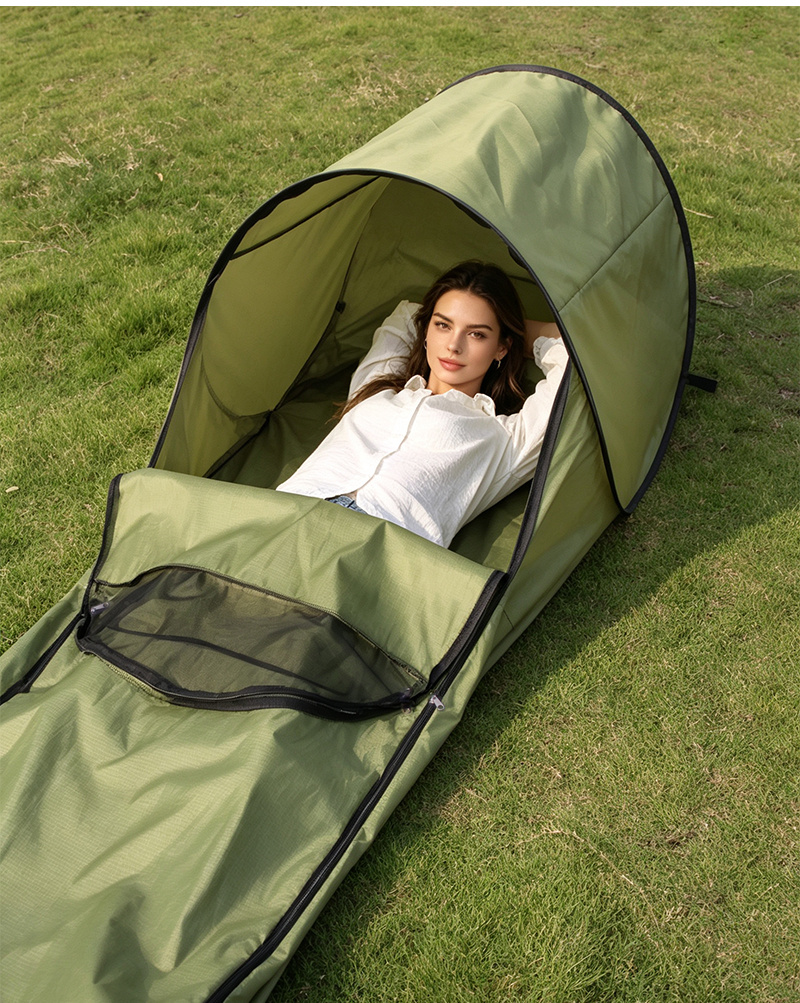 3D Sleeping Bag For One Or Two People Portable Lightweight, Mosquito-Proof And Dirt-Resistant Tent Sleeping Bag Cover For Outdoor Camping