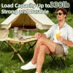 Portable Folding Camping Stool With Storage Bag, Lightweight Foldable Backpack Style Small Camp Chair, Heavy Duty Collapsible Mazar Stool For Camping Fishing Travel Hiking, 3 Colors Available
