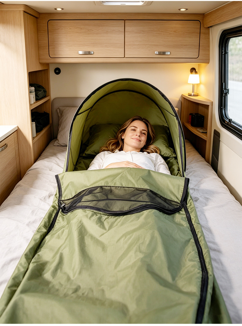 3D Sleeping Bag For One Or Two People Portable Lightweight, Mosquito-Proof And Dirt-Resistant Tent Sleeping Bag Cover For Outdoor Camping