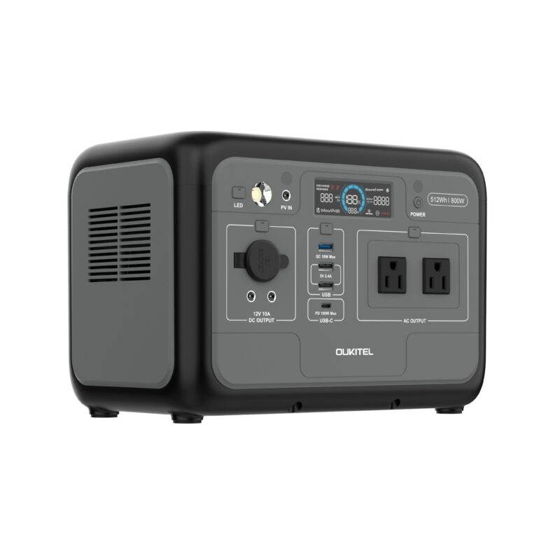 512 Wh Outdoor Power Station 800 W Portable Energy Storage For Mobile Camping