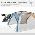 12 x 12 Screen House, UV50+ Screen Tent with 2 Doors & Carry Bag for Outdoor Camping Activities, Easy Setup, White