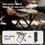 Portable Folding Camping Stool With Storage Bag, Lightweight Foldable Backpack Style Small Camp Chair, Heavy Duty Collapsible Mazar Stool For Camping Fishing Travel Hiking, 3 Colors Available